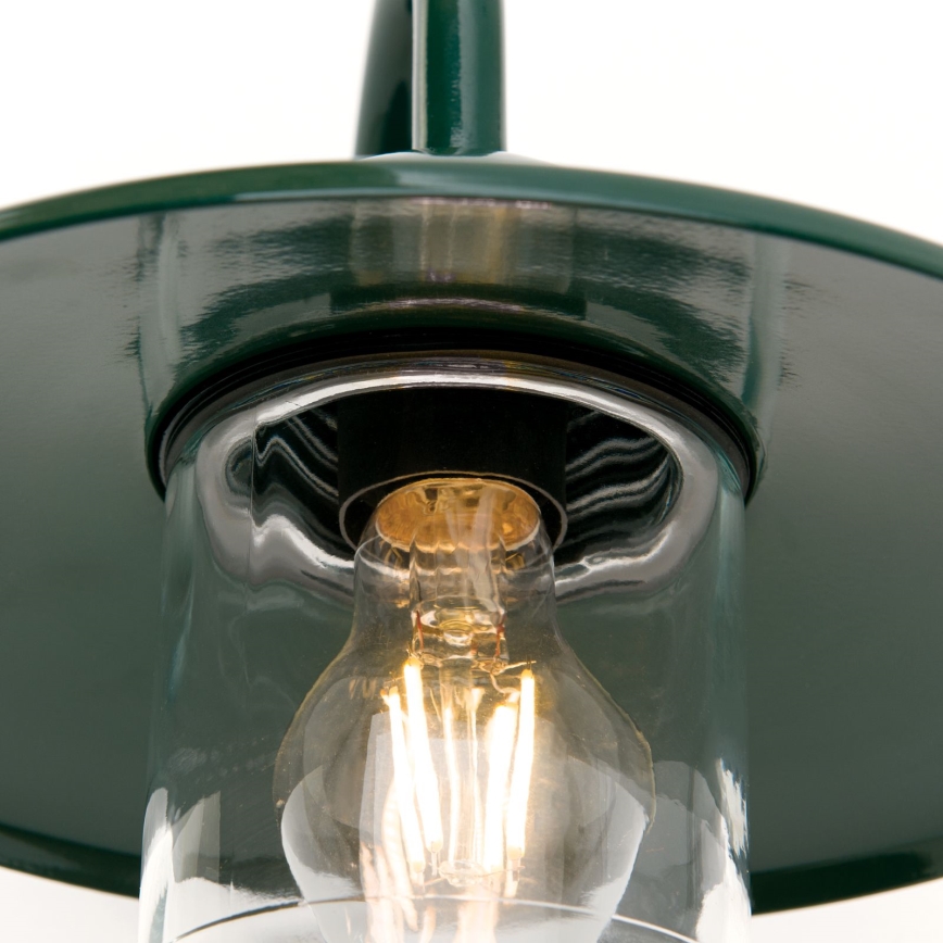 Outdoor wall lamp EDWARD 1xE27/60W/230V IP44 green