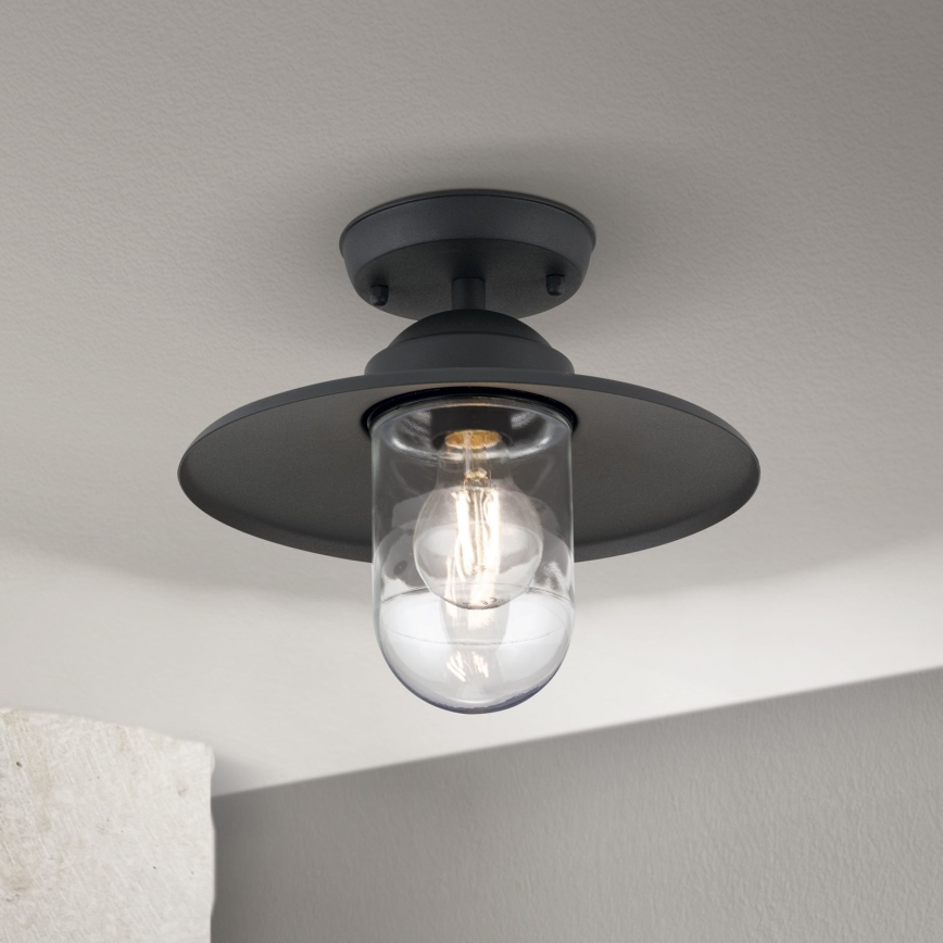 Outdoor surface-mounted chandelier EDWARD 1xE27/60W/230V IP44 black