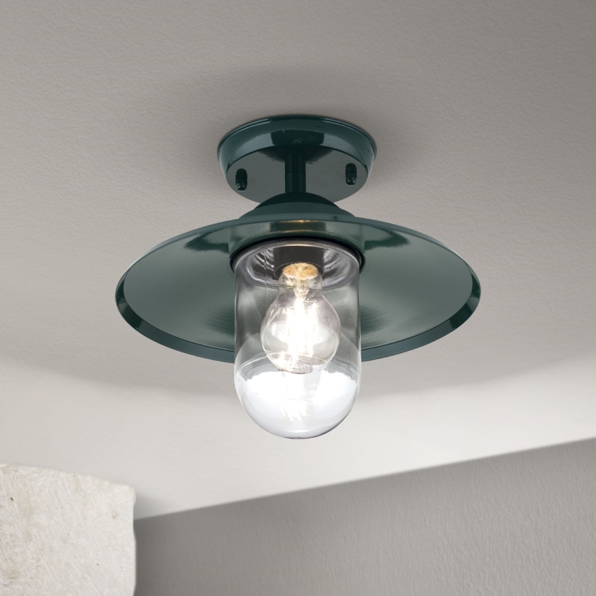 Outdoor surface-mounted chandelier EDWARD 1xE27/60W/230V IP44 green