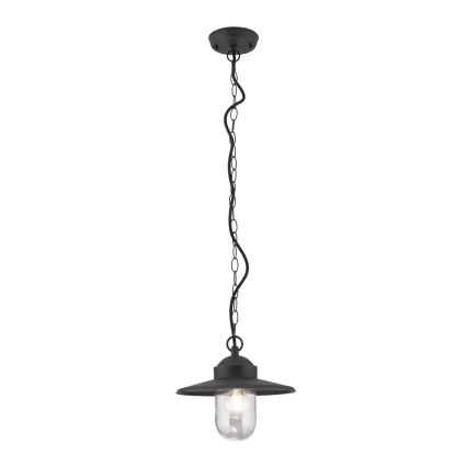 Outdoor pendant light EDWARD 1xE27/60W/230V IP44 black