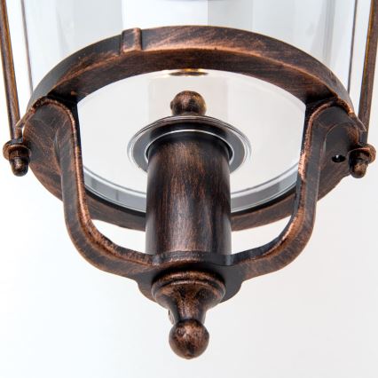 Outdoor wall lamp KENZO 1xE27/100W/230V IP44 bronze/patina