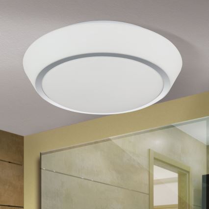 TENA bathroom ceiling light 3xE27/60W/230V Ø 38 cm IP44 white