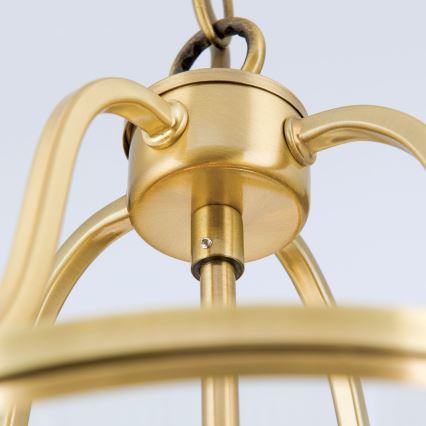 BRUNO chain-hung chandelier 3xE14/40W/230V, Ø25 cm, Gold