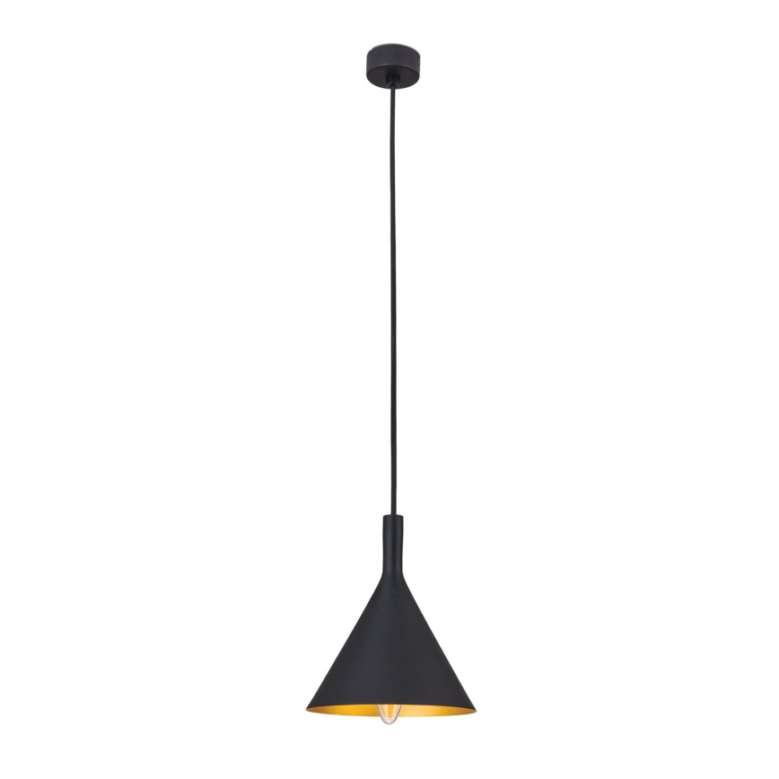 GUNDA Cable Pendant Light 1xE14/40W/230V Ø 16.5 cm Black/Gold
