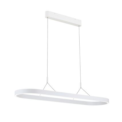 LED Pendant on Cable CARRARA LED/80W/230V 2700/3000/4000K White