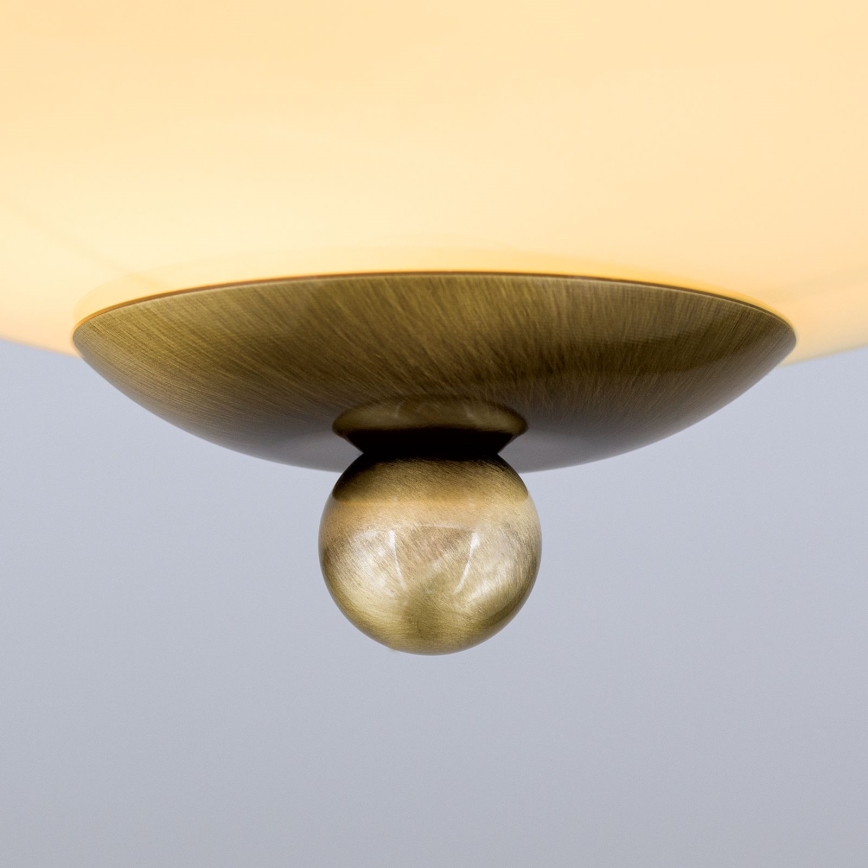 Ceiling light LANDHAUS 1xE27/60W/230V Ø 21 cm bronze/beige/blue