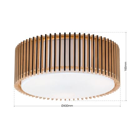 TARTA Ceiling Light 3xE27/40W/230V Ø 40 cm Beige