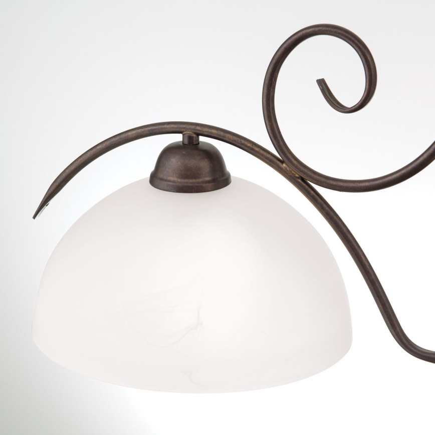 Chain-hung chandelier RULA 2xE27/40W/230V white/bronze