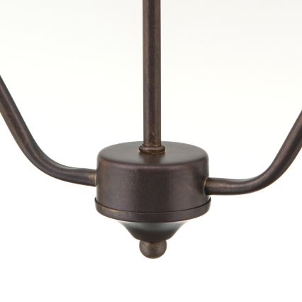 Chain-hung chandelier RULA 2xE27/40W/230V white/bronze