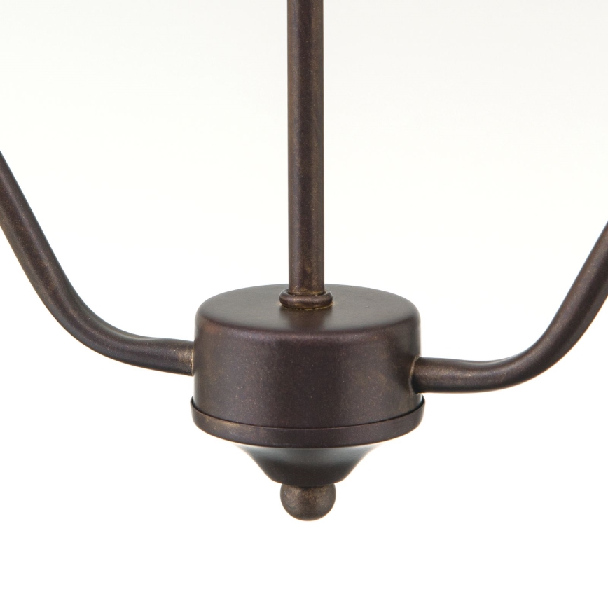 Chain-hung chandelier RULA 2xE27/40W/230V white/bronze