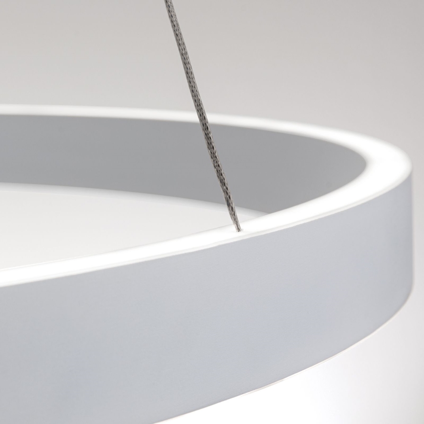 Dimmable LED cable-suspended pendant light KOLK LED/80W/230V 2700/3000/4000K Ø 80 cm white