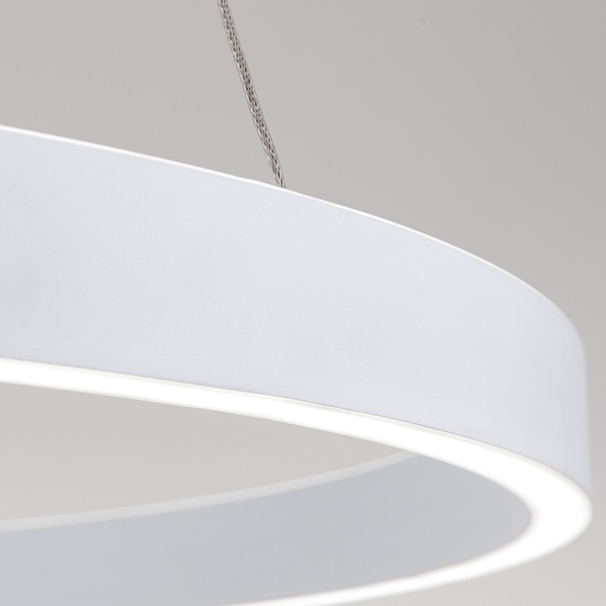 Dimmable LED cable-suspended pendant light KOLK LED/80W/230V 2700/3000/4000K Ø 80 cm white