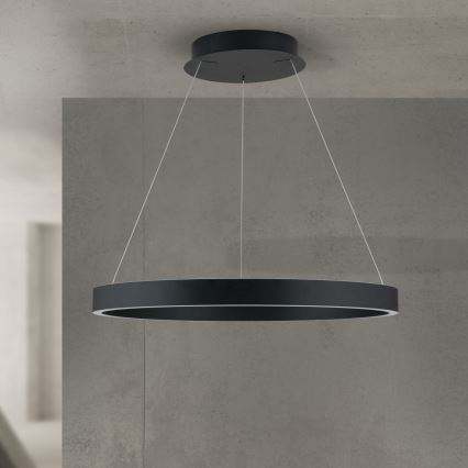 LED Dimmable Cable Pendant KOLK LED/60W/230V 2700/3000/4000K Ø 60 cm Black