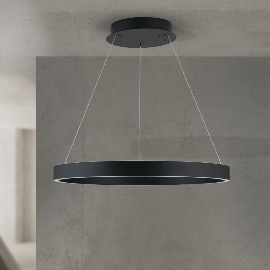 LED Dimmable Cable Pendant KOLK LED/60W/230V 2700/3000/4000K Ø 60 cm Black