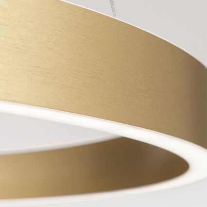 Dimmable LED cable pendant KOLK LED/60W/230V 2700/3000/4000K diam. 60 cm gold