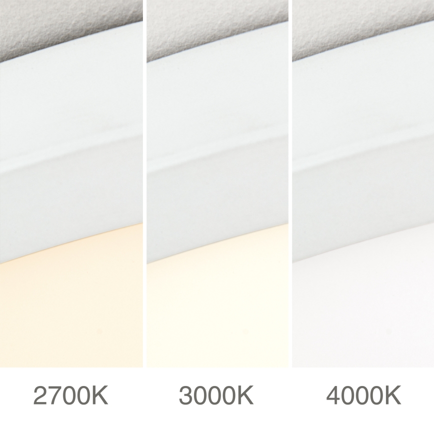 DISC Dimmable LED Ceiling Light, 46W, 230V, selectable color temperature 2700/3000/4000K, Ø 60 cm, white