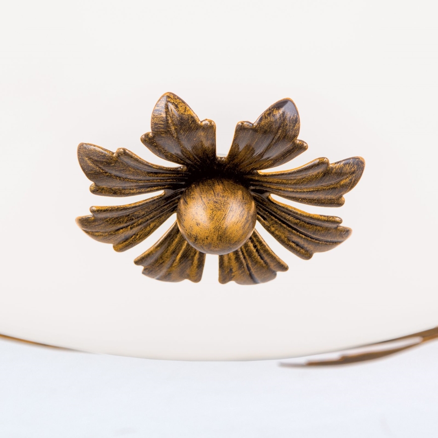 Ceiling light FLEUR 3xE27/60W/230V d. 50 cm bronze