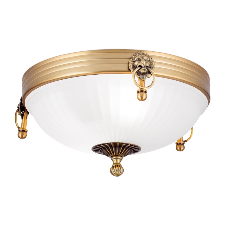 Ceiling light ROCCA 2xE27/60W/230V d. 31 cm bronze/white