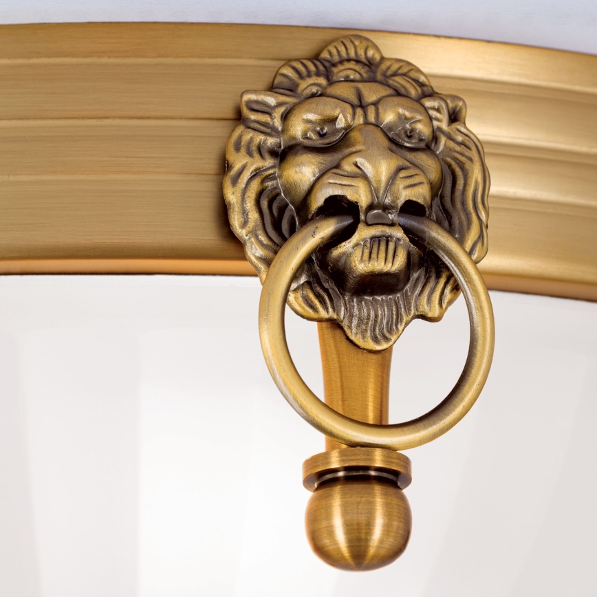 Ceiling light ROCCA 2xE27/60W/230V d. 31 cm bronze/white