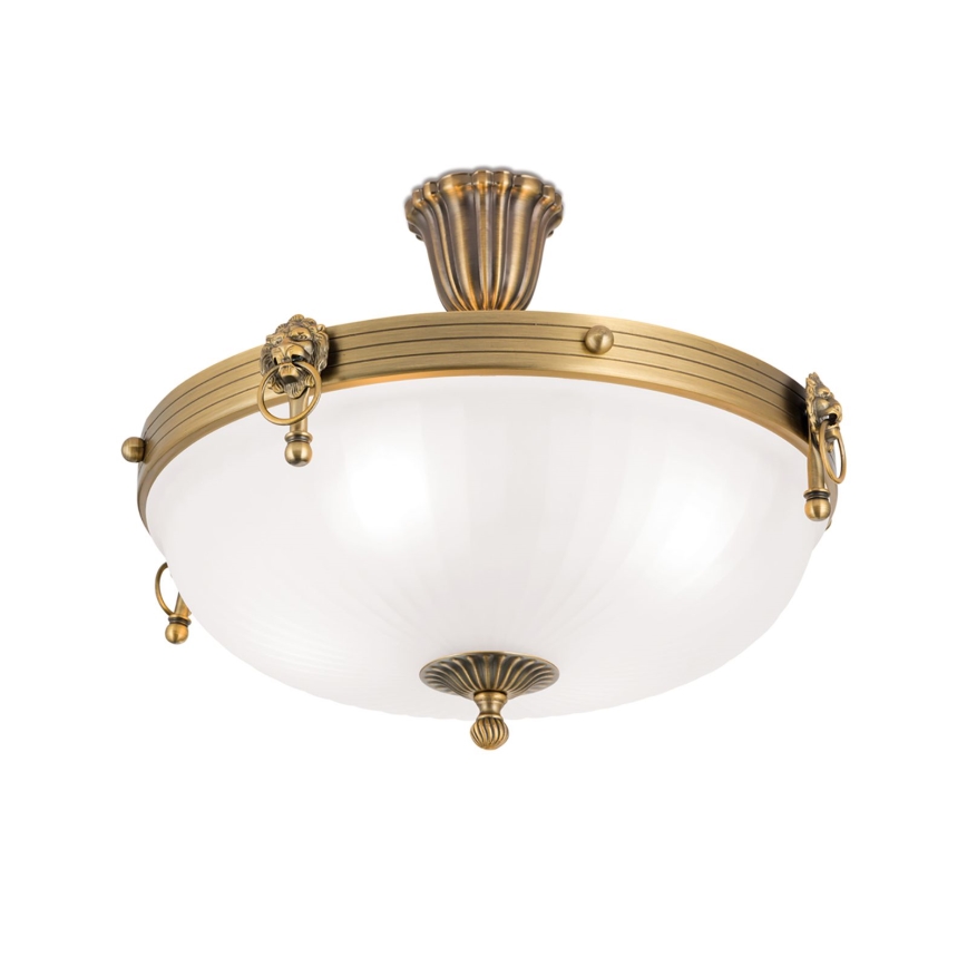 Surface-mounted chandelier ROCCA 4xE27/60W/230V d. 43 cm bronze/white