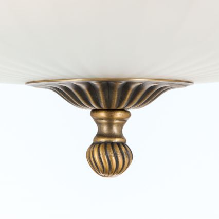 Surface-mounted chandelier ROCCA 4xE27/60W/230V d. 43 cm bronze/white