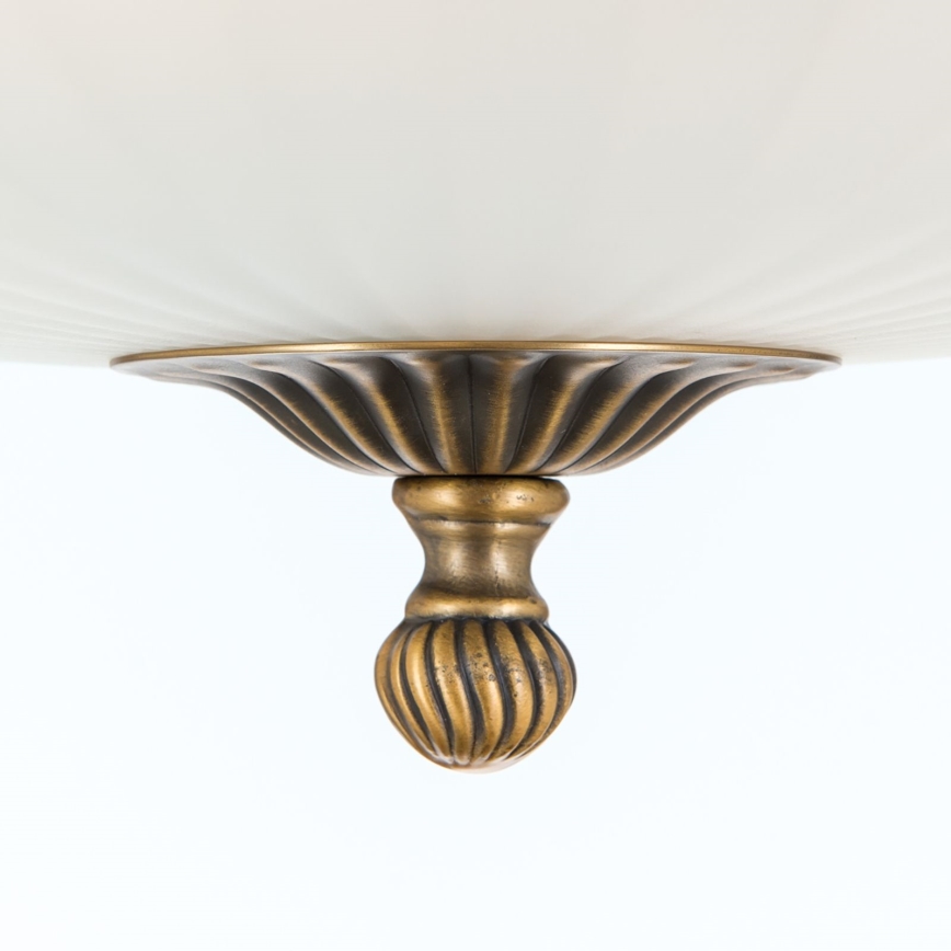 Surface-mounted chandelier ROCCA 4xE27/60W/230V d. 43 cm bronze/white