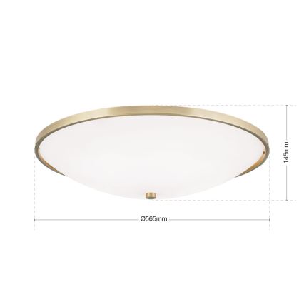 Ceiling light AIDA 5xE27/60W/230V d. 56,5 cm brass