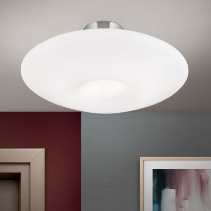 Ceiling light BLANC 2xE27/60W/230V d. 49 cm matte chrome