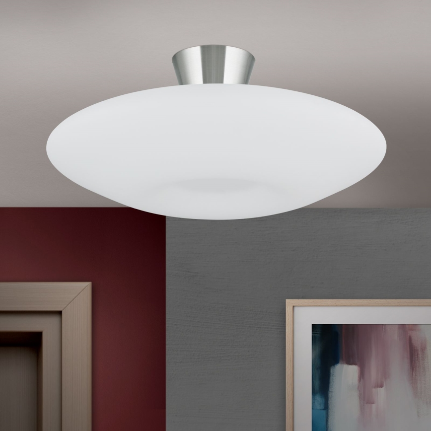 Ceiling light BLANC 2xE27/60W/230V d. 49 cm matte chrome