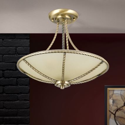 Chandelier on a pole MAURO 3xE27/60W/230V d. 42 cm bronze