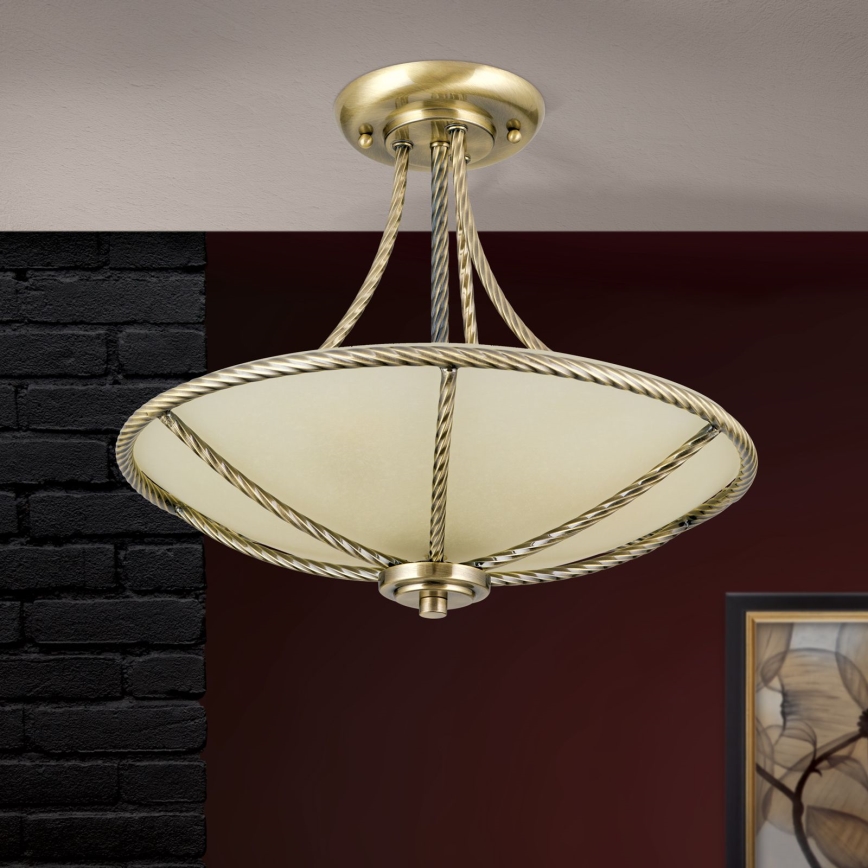 Chandelier on a pole MAURO 3xE27/60W/230V d. 42 cm bronze
