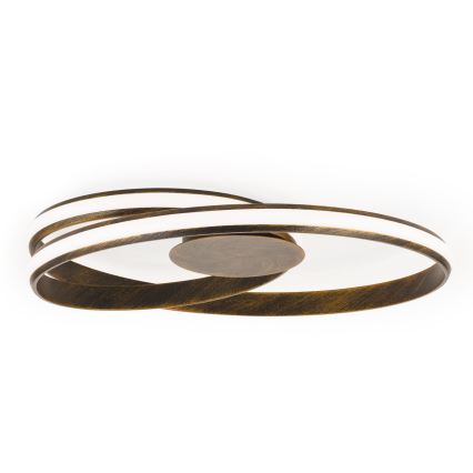 LED Dimmable ceiling light CIRCUS LED/30W/230V brown/patina