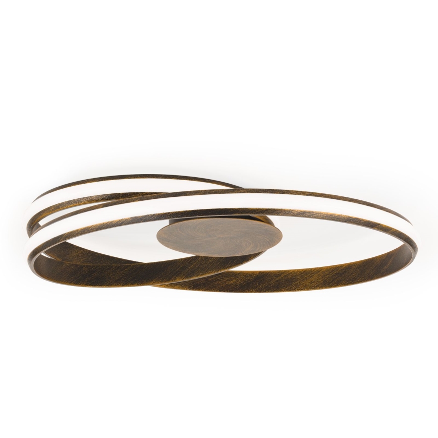 LED Dimmable ceiling light CIRCUS LED/30W/230V brown/patina