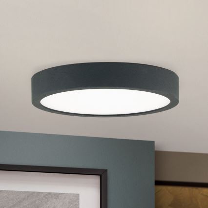LED Ceiling light BULLY LED/12W/230V d. 14 cm black