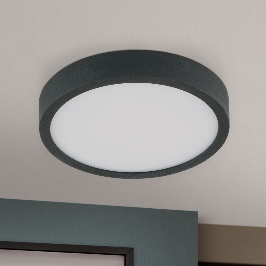 LED Ceiling light BULLY LED/12W/230V d. 14 cm black