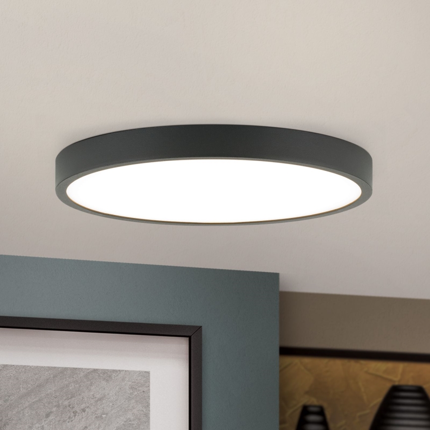 LED Ceiling light BULLY LED/24W/230V d. 24 cm black