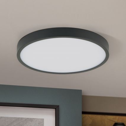 LED Ceiling light BULLY LED/24W/230V d. 24 cm black