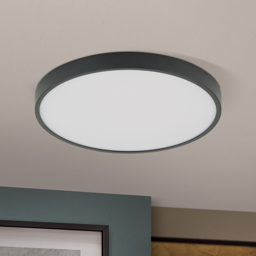 LED Ceiling light BULLY LED/28W/230V d. 28 cm black