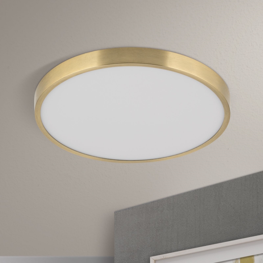 LED Ceiling light BULLY LED/28W/230V d. 28 cm gold