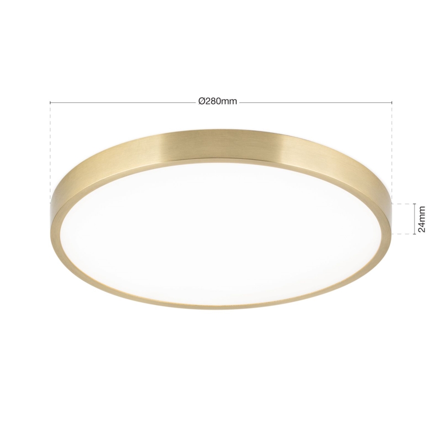 LED Ceiling light BULLY LED/28W/230V d. 28 cm gold