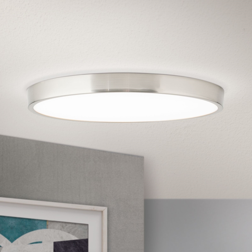 LED Ceiling light BULLY LED/28W/230V d. 28 cm matte chrome