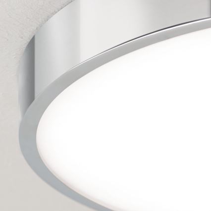 LED Ceiling light BULLY LED/28W/230V d. 28 cm shiny chrome
