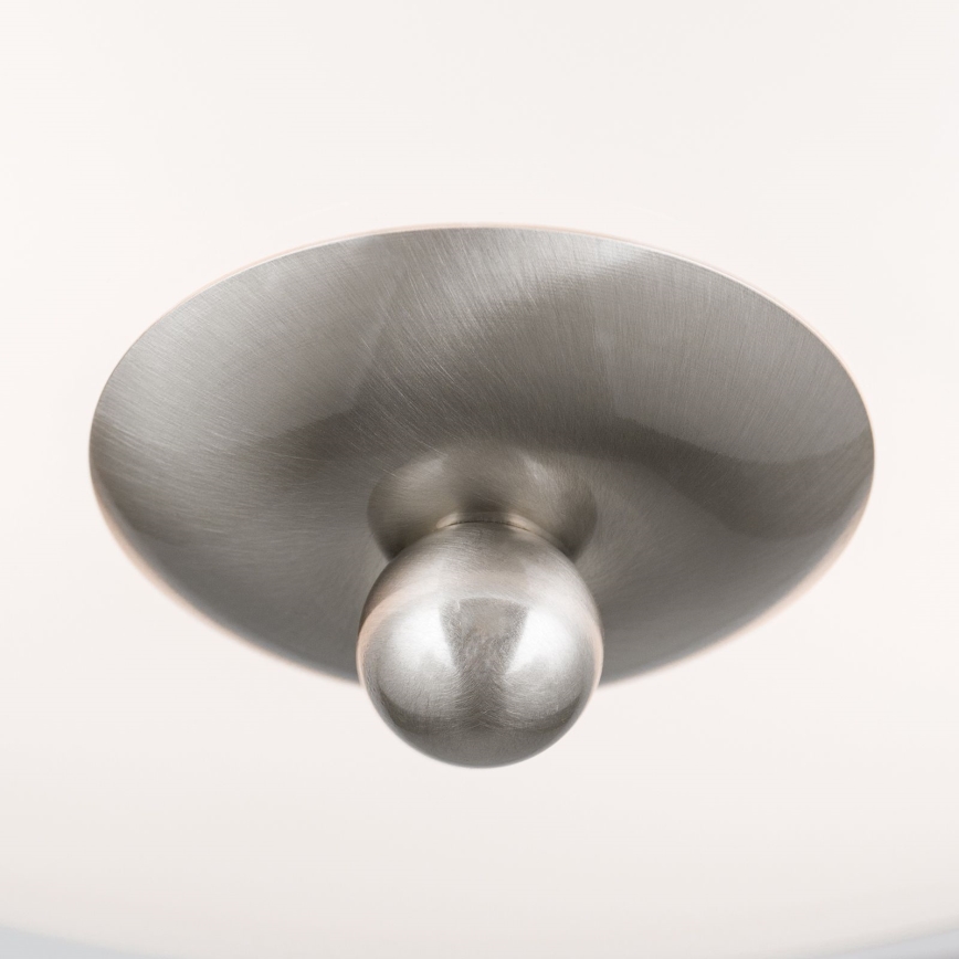 Ceiling light LANDHAUS 2xE27/60W/230V Ø 28 cm matte chrome/white/blue