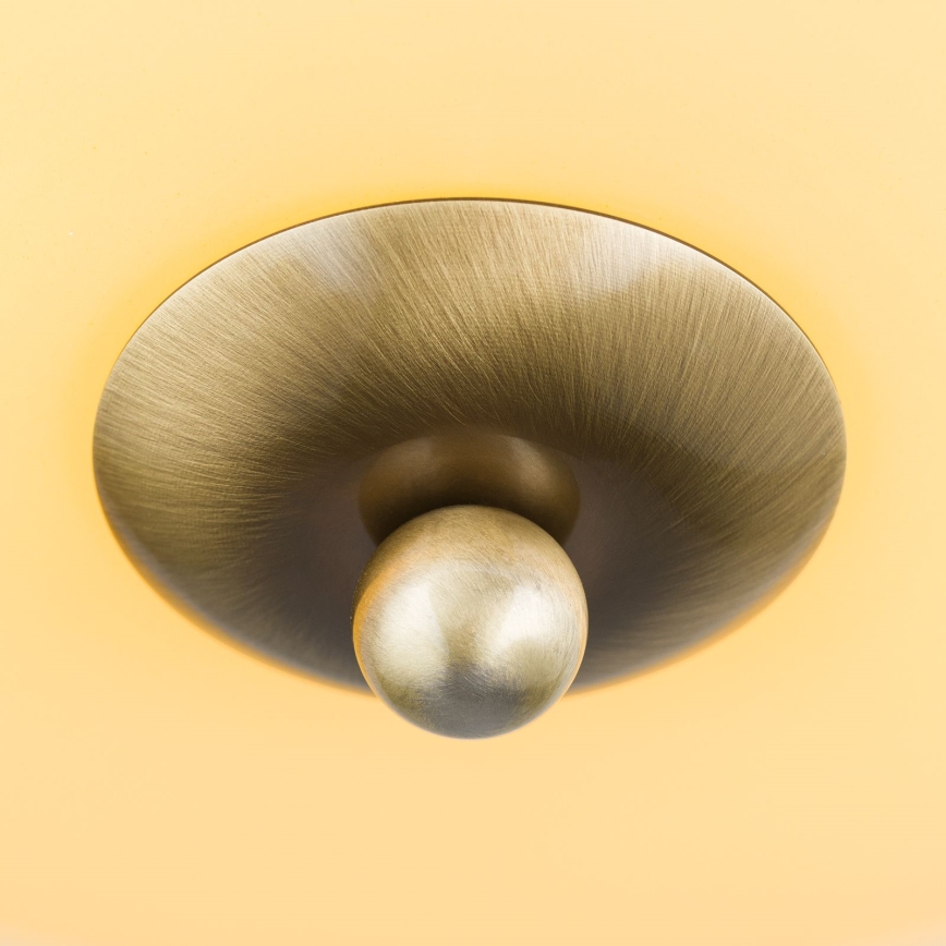 Ceiling light LANDHAUS 2xE27/60W/230V Ø 28 cm bronze/beige/green