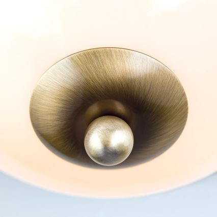 Ceiling light AUSTRIAN OLD LAMP 2xE27/60W/230V d. 27 cm bronze/beige