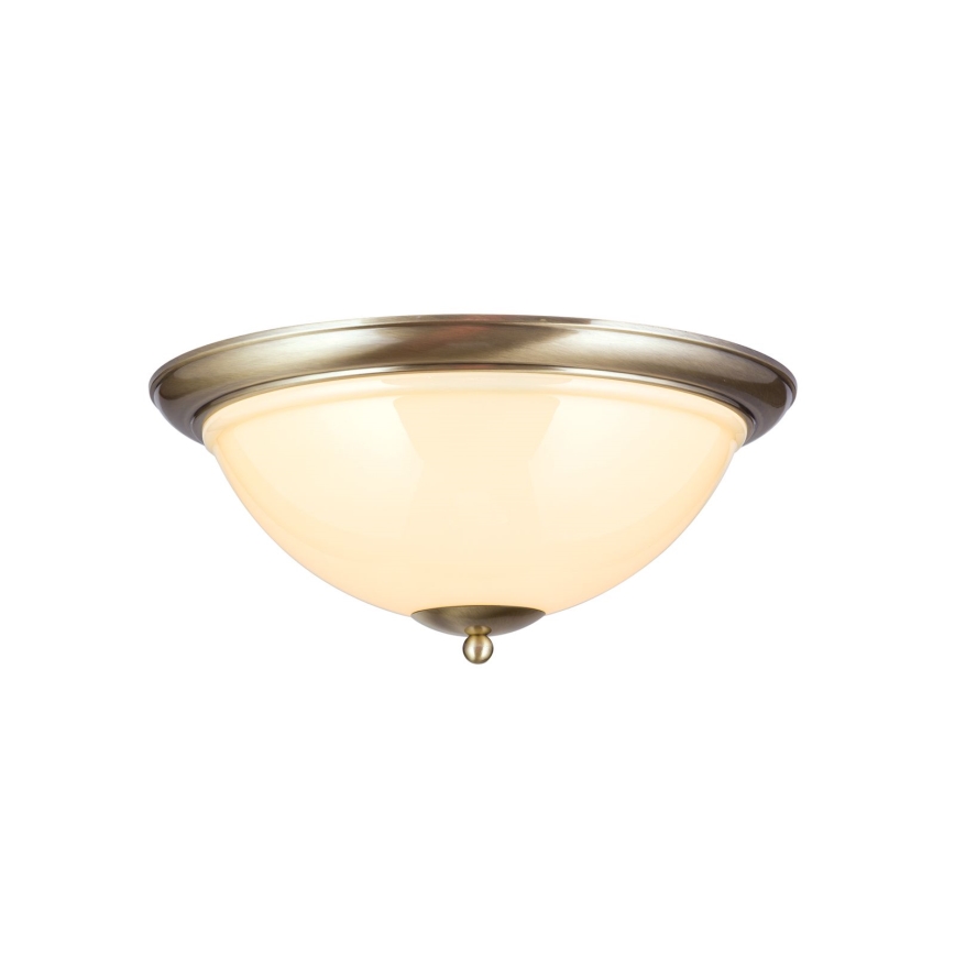 Ceiling light AUSTRIAN OLD LAMP 3xE27/60W/230V d. 50 cm bronze/beige