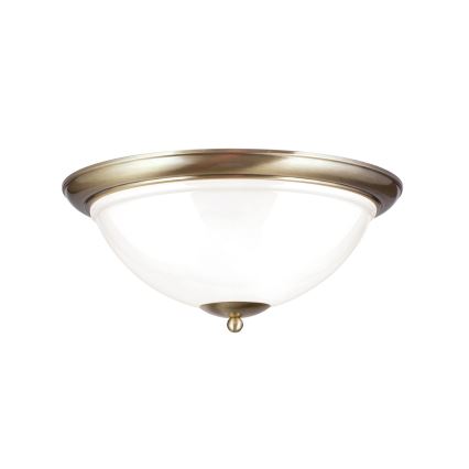 Ceiling light AUSTRIAN OLD LAMP 3xE27/60W/230V d. 50 cm bronze/white