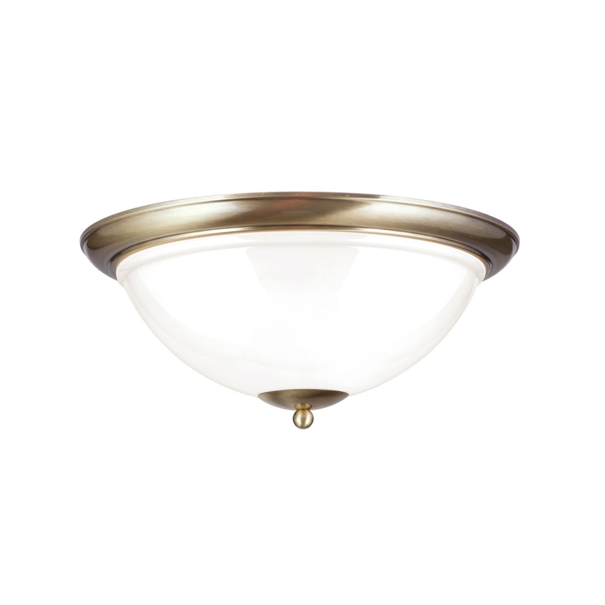 Ceiling light AUSTRIAN OLD LAMP 3xE27/60W/230V d. 50 cm bronze/white