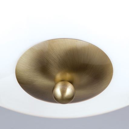 Ceiling light AUSTRIAN OLD LAMP 3xE27/60W/230V d. 50 cm bronze/white