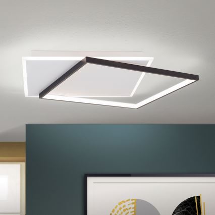 LED Dimmable ceiling light EMANUEL LED/50W/230V white/black